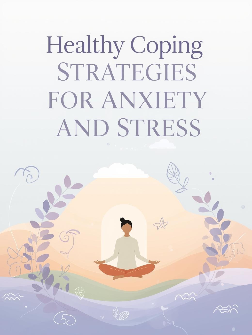 "Healing concept image showing healthy coping strategies for anxiety”