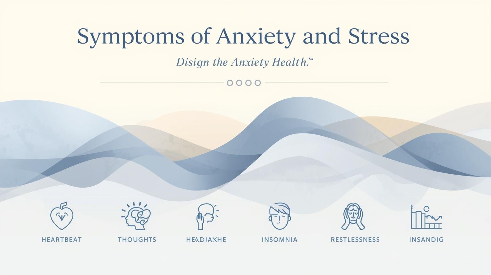 “Infographic explaining anxiety and stress symptoms”
